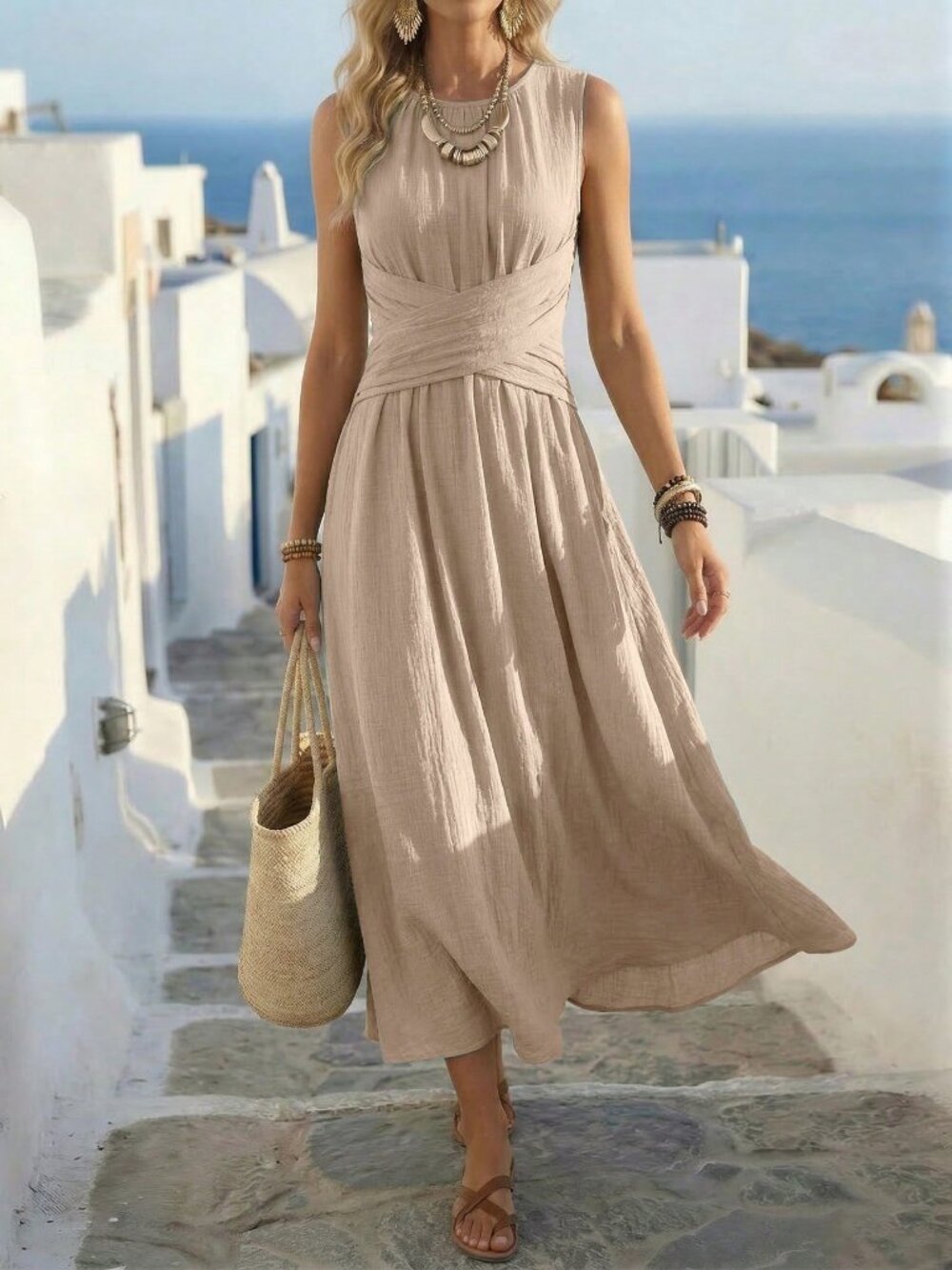 Summer Sleeveless Maxi Dress